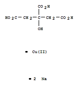 1,2,3-Propanetricarboxylicacid, 2-hydroxy-, copper(2+) sodium salt (1:1:2)(65330-59-8)