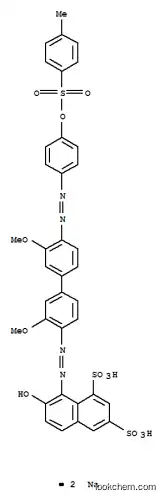Molecular Structure of 6548-30-7 (disodium 8-[[3,3'-dimethoxy-4'-[[4-[[(p-tolyl)sulphonyl]oxy]phenyl]azo][1,1'-biphenyl]-4-yl]azo]-7-hydroxynaphthalene-1,3-disulphonate)