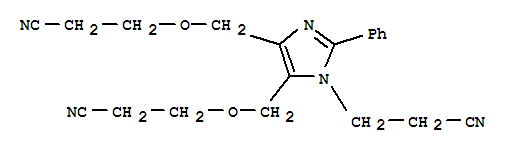 1-(2-CYANOETHYL)-2-PHENYL-4,5-DI-CYANOETHOXYMETHYL IMIDAZOLE