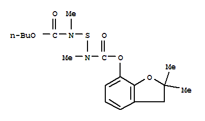 6-Oxa-3-thia-2,4-diazadecanoicacid, 2,4-dimethyl-5-oxo-, 2,3-dihydro-2,2-dimethyl-7-benzofuranyl ester
