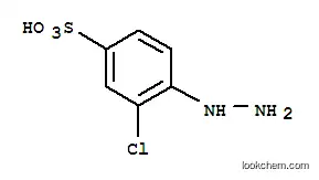 Molecular Structure of 6628-76-8 (3-chloro-4-hydrazinobenzenesulphonic acid)