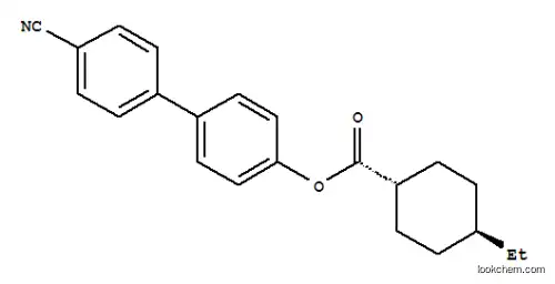 Molecular Structure of 67284-56-4 (trans-4'-cyano[1,1'-biphenyl]-4-yl 4-ethylcyclohexanecarboxylate)