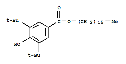 Benzoic acid,3,5-bis(1,1-dimethylethyl)-4-hydroxy-, hexadecyl ester