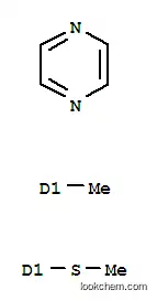 Molecular Structure of 67952-65-2 (2-METHYLTHIO-3,5-METHYLPYRAZINE)