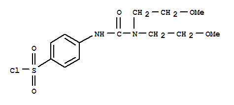 4-[3,3-Bis(2-methoxyethyl)ureido]benzenesulfonyl chloride