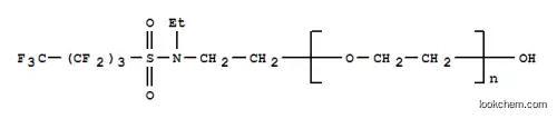 Molecular Structure of 68298-79-3 (Poly(oxy-1,2-ethanediyl), .alpha.-2-ethyl(nonafluorobutyl)sulfonylaminoethyl-.omega.-hydroxy-)