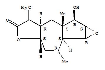 Oxireno[1,2]azuleno[6,5-b]furan-5(1aH)-one,decahydro-8-hydroxy-2,7a-dimethyl-6-methylene-,(1aR,1bS,2R,3aS,6aR,7aS,8R,8aS)- cas  6831-10-3