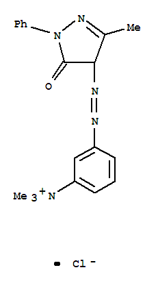 Benzenaminium,3-[2-(4,5-dihydro-3-methyl-5-oxo-1-phenyl-1H-pyrazol-4-yl)diazenyl]-N,N,N-trimethyl-,chloride (1:1)