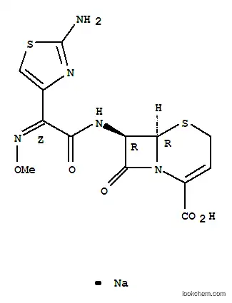 Molecular Structure of 68401-82-1 (Ceftizoxime sodium)