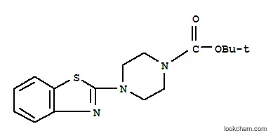 Molecular Structure of 684217-29-6 (4-BENZOTHIAZOLE-2-YL-PIPERAZINE-1-CARBOXYLIC ACID TERT-BUTYL ESTER)