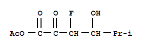 Hexanoic acid,3-fluoro-4-hydroxy-5-methyl-2-oxo-, anhydride with acetic acid cas  685-75-6