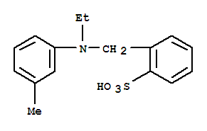 Benzenesulfonic acid,2-[[ethyl(3-methylphenyl)amino]methyl]-