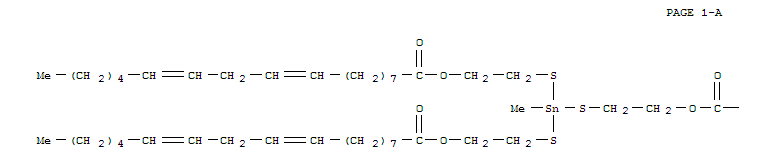 9,12-Octadecadienoicacid (9Z,12Z)-, 1,1',1''-[(methylstannylidyne)tris(thio-2,1-ethanediyl)] ester