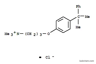 Molecular Structure of 68928-63-2 (3-[4-(1-methyl-1-phenylethyl)phenoxy]propyltrimethylammonium chloride)