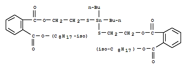 1,2-Benzenedicarboxylicacid, 1,1'-[(dibutylstannylene)bis(thio-2,1-ethanediyl)] 2,2'-diisooctyl ester