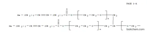 Molecular Structure of 68958-64-5 (Poly(oxy-1,2-ethanediyl), .alpha.,.alpha.,.alpha.-1,2,3-propanetriyltris.omega.-(9Z)-1-oxo-9-octadecenyloxy-)