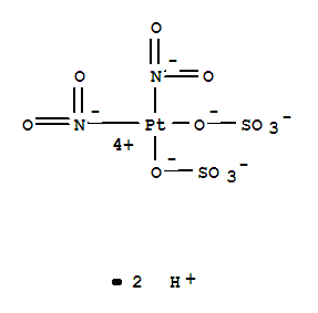 Platinate(2-),bis(nitrito-kN)bis[sulfato(2-)-kO]-, hydrogen (1:2)