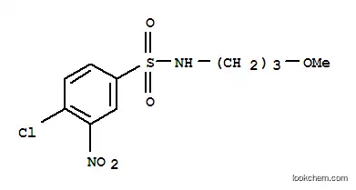 Molecular Structure of 68959-43-3 (4-chloro-N-(3-methoxypropyl)-3-nitrobenzenesulphonamide)