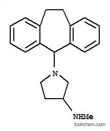 Molecular Structure of 69159-51-9 (1-(10,11-Dihydro-5H-dibenzo(a,d)cyclohepten-5-yl)-3-(methylamino)pyrro lidine)