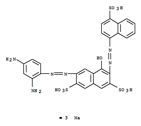 2,7-Naphthalenedisulfonicacid,6-[2-(2,4-diaminophenyl)diazenyl]-4-hydroxy-3-[2-(4-sulfo-1-naphthalenyl)diazenyl]-,sodium salt (1:3)