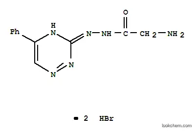 Molecular Structure of 69467-37-4 (GLYCINE, 2-(5-PHENYL-3-as-TRIAZINYL)HYDRAZIDE, DIHYDROBROMIDE, HYDRATE)