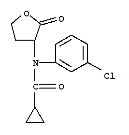 Cyclopropanecarboxamide,N-(3-chlorophenyl)-N-(tetrahydro-2-oxo-3-furanyl)-