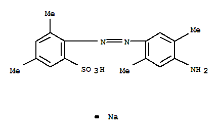 Benzenesulfonic acid,2-[2-(4-amino-2,5-dimethylphenyl)diazenyl]-3,5-dimethyl-, sodium salt (1:1)