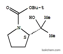 Molecular Structure of 698347-48-7 ((S)-2-(1-Hydroxy-1-methylethyl)-pyrrolidine-1-carboxylic acid tert-butyl ester)