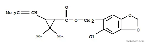 Molecular Structure of 70-43-9 ((6-chlorobenzo[1,3]dioxol-5-yl)methyl 2,2-dimethyl-3-(2-methylprop-1-e nyl)cyclopropane-1-carboxylate)