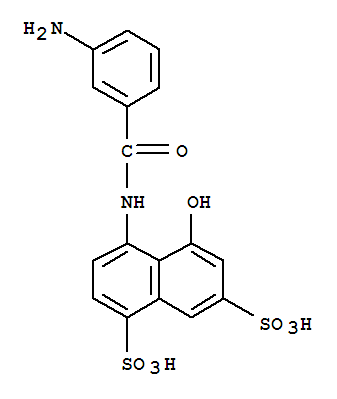 4-[(3-AMINOBENZOYL)AMINO]-5-HYDROXYNAPHTHALENE-1,7-DISULFONIC ACIDCAS
