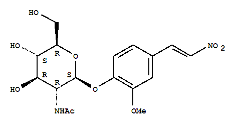 2-methoxy-4-(2'-nitrovinyl)phenyl-2-acetamido-2-deoxy-beta-glucopyranoside
