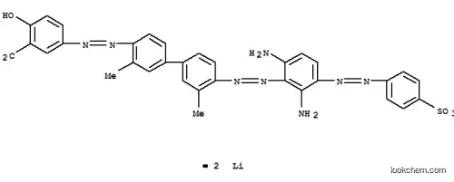 Molecular Structure of 70632-09-6 (dilithium 5-[[4'-[[2,6-diamino-3-[(4-sulphonatophenyl)azo]phenyl]azo]-3,3'-dimethyl[1,1'-biphenyl]-4-yl]azo]salicylate)