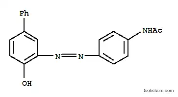 Molecular Structure of 70660-54-7 (N-[4-[(4-hydroxy[1,1'-biphenyl]-3-yl)azo]phenyl]acetamide)