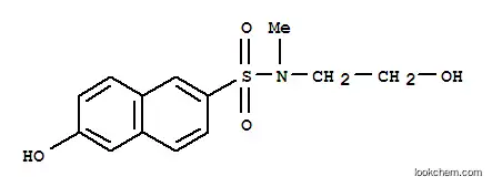 Molecular Structure of 70682-63-2 (6-hydroxy-N-(2-hydroxyethyl)-N-methylnaphthalene-2-sulphonamide)
