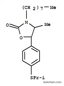 Molecular Structure of 70687-99-9 (4-methyl-5-[4-[(1-methylethyl)thio]phenyl]-3-octyloxazolidin-2-one)