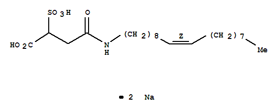 Butanoic acid,4-(9-octadecenylamino)-4-oxo-2-sulfo-, disodium salt, (Z)- (9CI)