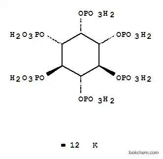Molecular Structure of 70981-46-3 (1,2,3,4,5,6-cyclohexanehexol, hexakis(dihydrogen phosphate), potassium salt (1:12))