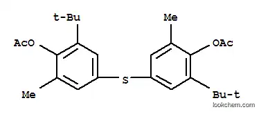 Molecular Structure of 71173-06-3 (sulfanediylbis-2-tert-butyl-6-methylbenzene-3,1-diyl diacetate)