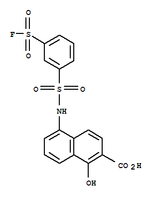 2-Naphthalenecarboxylicacid, 5-[[[3-(fluorosulfonyl)phenyl]sulfonyl]amino]-1-hydroxy-