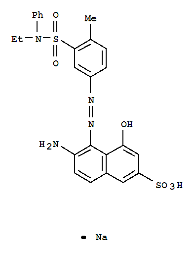 2-Naphthalenesulfonicacid,6-amino-5-[2-[3-[(ethylphenylamino)sulfonyl]-4-methylphenyl]diazenyl]-4-hydroxy-,sodium salt (1:1)