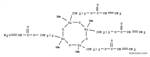 Molecular Structure of 71550-64-6 ((2,4,6,8-tetramethylcyclotetrasiloxane-2,4,6,8-tetrayl)tetrakis(propane-1,3-diyl) tetraacrylate)