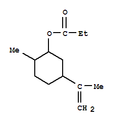 Cyclohexanol,2-methyl-5-(1-methylethenyl)-, propanoate, (1a,2b,5a)- (9CI)