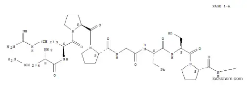 Molecular Structure of 71800-36-7 (LYS-ARG-PRO-PRO-GLY-PHE-SER-PRO-PHE)