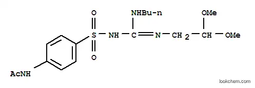 Molecular Structure of 71896-47-4 (Acetamide, N-(4-((((butylamino)((2,2-dimethoxyethyl)amino)methylene)am ino)sulfonyl)phenyl)-)