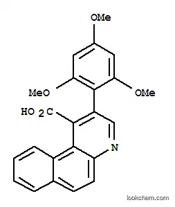 Molecular Structure of 71989-98-5 (2-(2,4,6-trimethoxyphenyl)benzo[f]quinoline-1-carboxylic acid)