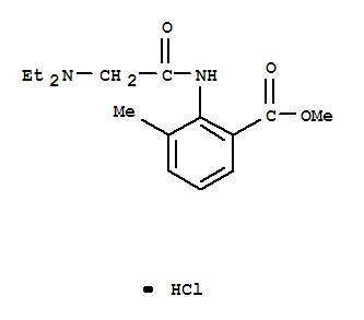 Benzoic acid,2-[[2-(diethylamino)acetyl]amino]-3-methyl-, methyl ester, hydrochloride (1:1)