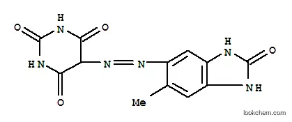 Molecular Structure of 72102-84-2 (5-[(2,3-dihydro-6-methyl-2-oxo-1H-benzimidazol-5-yl)azo]barbituric acid)