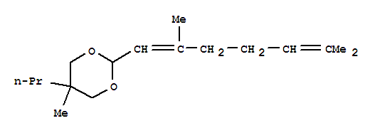 1,3-Dioxane,2-(2,6-dimethyl-1,5-heptadien-1-yl)-5-methyl-5-propyl-