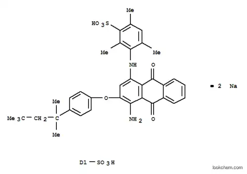 Molecular Structure of 72243-90-4 (disodium 3-[[4-amino-9,10-dihydro-9,10-dioxo-3-[sulphonato-4-(1,1,3,3-tetramethylbutyl)phenoxy]-1-anthryl]amino]-2,4,6-trimethylbenzenesulphonate)