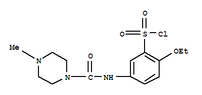 2-Ethoxy-5-(4-methylpiperazine-1-carboxamido)benzene-1-sulfonyl chloride